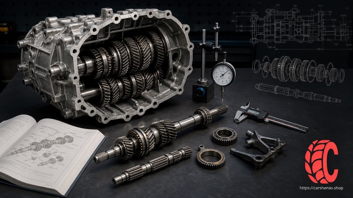 راهنمای بازبینی و مونتاژ گیربکس دستی F25M-R مزدا 323